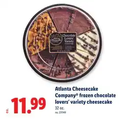 Lidl Atlanta Cheesecake Company frozen chocolate lovers' variety cheesecake offer