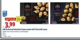 Lidl Lidl Preferred Selection frozen meals with Thai chili sauce offer