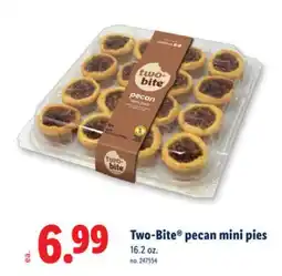 Lidl Two-Bite pecan mini pies offer
