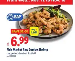 Lidl Fish Market Raw Jumbo Shrimp offer
