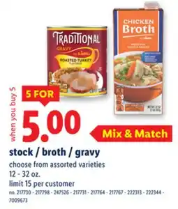 Lidl stock/broth/gravy offer