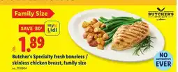 Lidl Butcher's Specialty fresh boneless/skinless chicken breast, family size offer