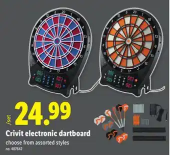 Lidl Crivit electronic dartboard offer