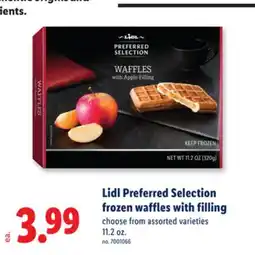Lidl Lidl Preferred Selection frozen waffles with filling offer