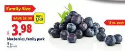 Lidl Blueberries, family pack offer