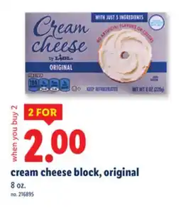 Lidl Cream cheese block original offer