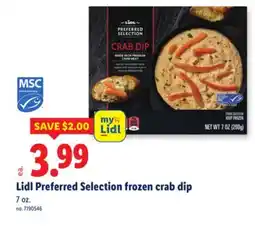 Lidl Lidl Preferred Selection frozen crab dip offer