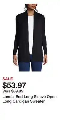 Nordstrom Lands' End Long Sleeve Open Long Cardigan Sweater offer