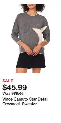 Nordstrom Vince Camuto Star Detail Crewneck Sweater offer