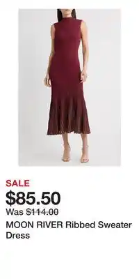 Nordstrom MOON RIVER Ribbed Sweater Dress offer