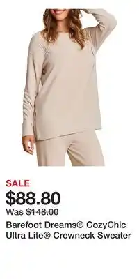 Nordstrom Barefoot Dreams CozyChic Ultra Lite Crewneck Sweater offer