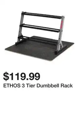 Dick's Sporting Goods ETHOS 3 Tier Dumbbell Rack offer