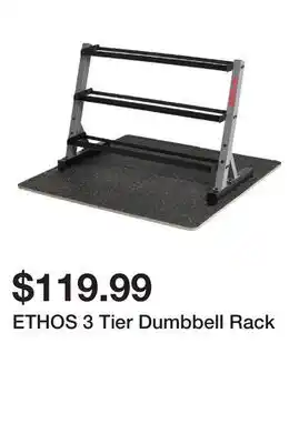 Dick's Sporting Goods ETHOS 3 Tier Dumbbell Rack offer