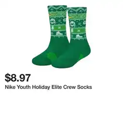 Dick's Sporting Goods Nike Youth Holiday Elite Crew Socks offer