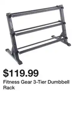 Dick's Sporting Goods Fitness Gear 3-Tier Dumbbell Rack offer
