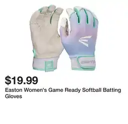 Dick's Sporting Goods Easton Women's Game Ready Softball Batting Gloves offer