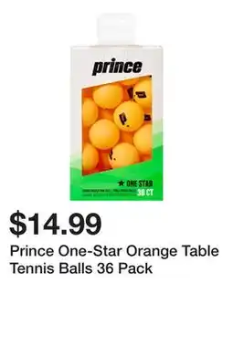 Dick's Sporting Goods Prince One-Star Orange Table Tennis Balls 36 Pack offer