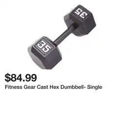 Dick's Sporting Goods Fitness Gear Cast Hex Dumbbell- Single offer