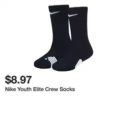 Dick's Sporting Goods Nike Youth Elite Crew Socks offer