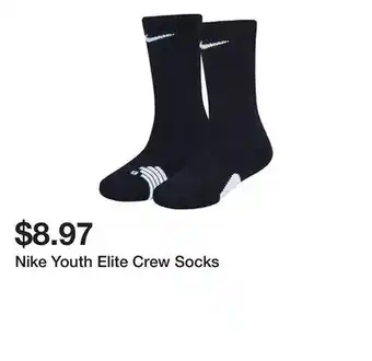 Dick's Sporting Goods Nike Youth Elite Crew Socks offer