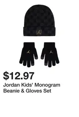 Dick's Sporting Goods Jordan Kids' Monogram Beanie & Gloves Set offer