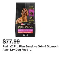 Petsmart Purina Pro Plan Sensitive Skin & Stomach Adult Dry Dog Food - Salmon & Rice, No Corn, Wheat or Soy offer
