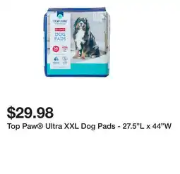 Petsmart Top Paw Ultra XXL Dog Pads - 27.5L x 44W offer