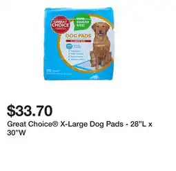 Petsmart Great Choice X-Large Dog Pads - 28L x 30W offer