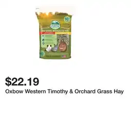 Petsmart Oxbow Western Timothy & Orchard Grass Hay offer
