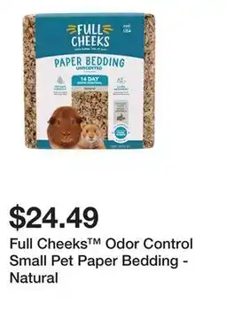 Petsmart Full Cheeks Odor Control Small Pet Paper Bedding - Natural offer