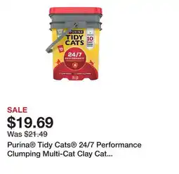 Petsmart Purina Tidy Cats 24/7 Performance Clumping Multi-Cat Clay Cat Litter - Low Dust, 10 Day Odor offer