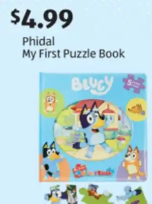 Aldi Phidal My First Puzzle Book offer