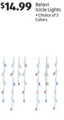 Aldi Belavi Icicle Lights offer