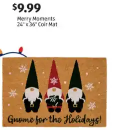 Aldi Merry Moments 24 x 36 Coir Mat offer