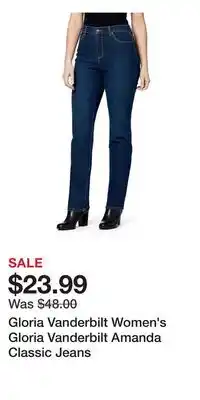 Kohl's Gloria Vanderbilt Women's Gloria Vanderbilt Amanda Classic Jeans offer