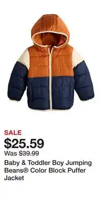 Kohl's Baby & Toddler Boy Jumping Beans Color Block Puffer Jacket offer