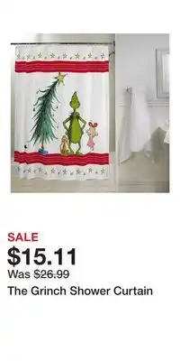Kohl's The Grinch Shower Curtain offer