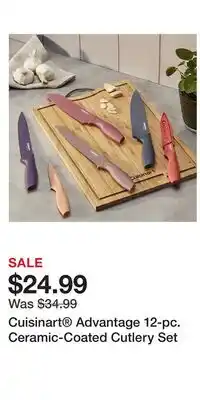 Kohl's Cuisinart Advantage 12-pc. Ceramic-Coated Cutlery Set offer