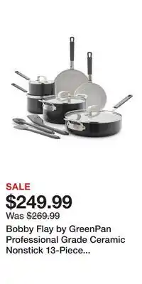 Kohl's Bobby Flay by GreenPan Professional Grade Ceramic Nonstick 13-Piece Cookware Set offer