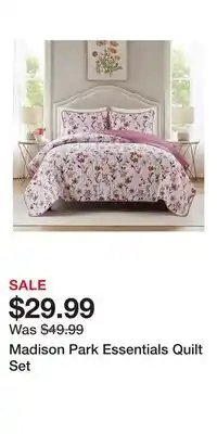 Kohl's Madison Park Essentials Quilt Set offer