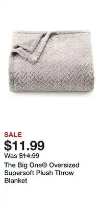 Kohl's The Big One Oversized Supersoft Plush Throw Blanket offer