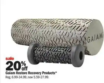 Meijer Gaiam Restore Recovery Products 20% Off offer