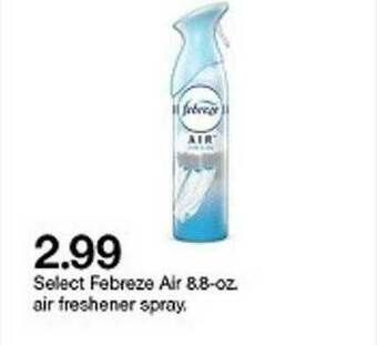 Target Select Febreze Air 8.8-oz Air Freshener Spray offer