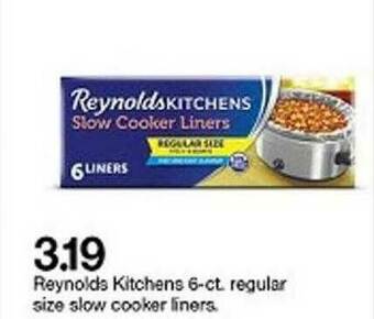 Target Reynolds Kitchens 6-ct Regular Size Slow Cooker Liners offer
