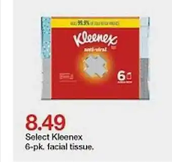 Target Select Kleenex 6-pk Facial Tissue offer