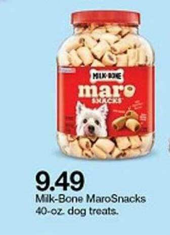 Target Milk-bone Marosnacks 40-oz Dog Treats offer