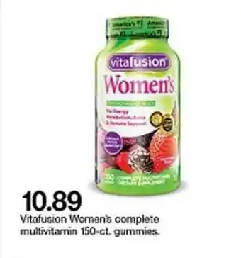 Target Vitafusion Women's Complete Multivitamin 150-ct Gummies offer