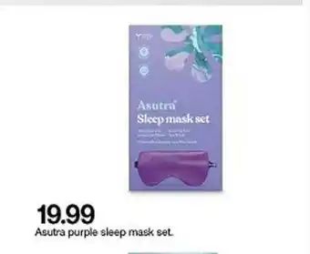 Target Asutra Purple Sleep Mask Set offer