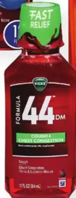 Ocean State Job Lot VICKS Formula 44 Cough Syrup offer