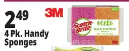 Ocean State Job Lot Scotch-Brite Ocelo Multi-Purpose 3M Sponges 4 Count offer